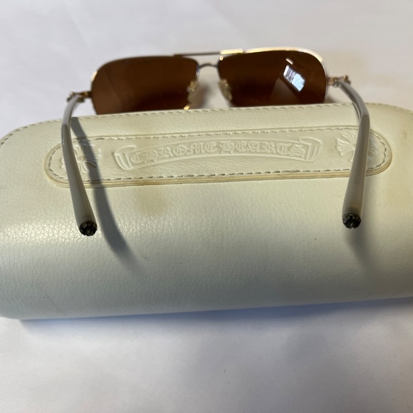 Gold Chrome Hearts "RED" Sunglasses - Picture 11 of 16